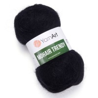 Mohair Trendy YarnArt - 102 (черный)