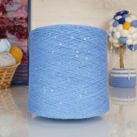 Kolibri с пайетками - 088 (темн. голубой с прозр.пайет)