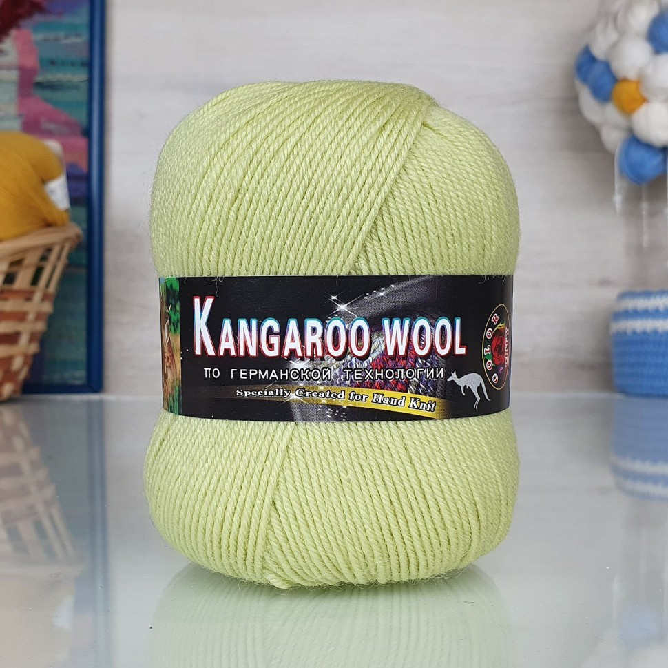 KANGAROO WOOL - 2403 (салатовый)