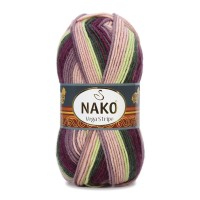 Vega Stripe, Nako - 82414 (св.сирен/салат/зел/фиол)
