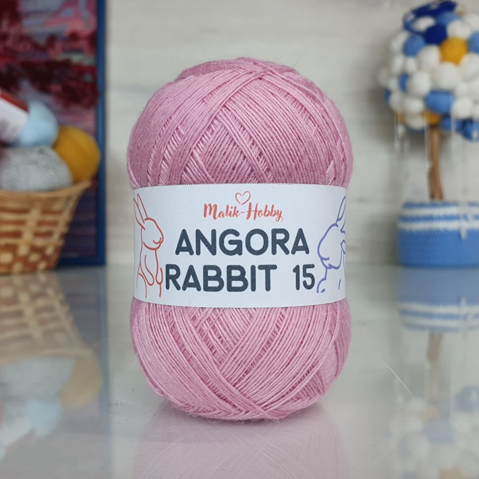 Angora Rabbit 15 - 084 (розово-сиреневый)