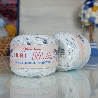 Колибри макси королевские пайетки - 012 (белый с голограф. пайетками)