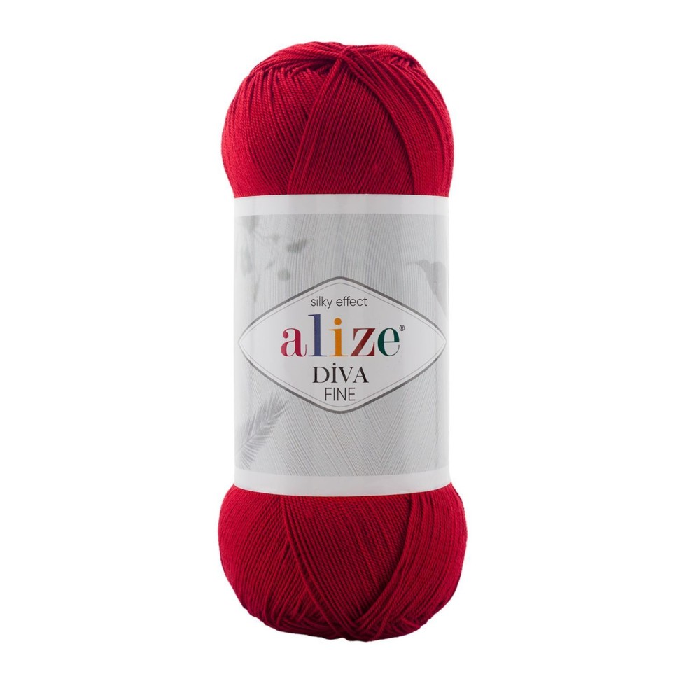 DIVA FINE ALIZE - 106 (красный)