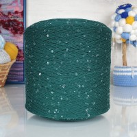 Kolibri с пайетками - 089 (тем.изумруд с прозр.пайет)