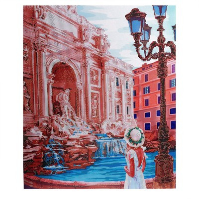 Алмазная мозаика с частичным заполнением «Фонтан Треви» 50x60 см, на подрамнике Алмазная мозаика с частичным заполнением «Фонтан Треви» 50x60 см, на подрамнике