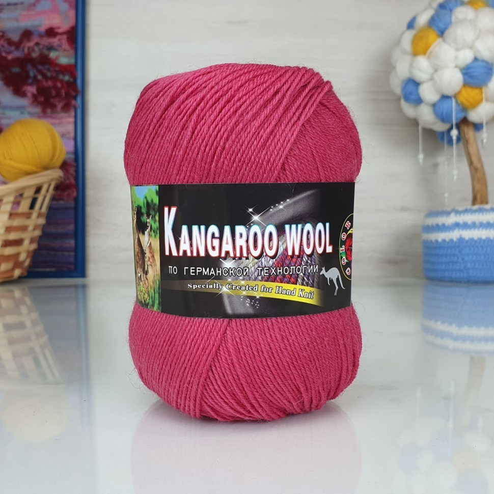 KANGAROO WOOL - 2803 (малина)