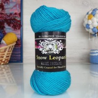 Белый леопард - 308 (тем.бирюза)