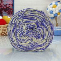 Ангорка меланж Рассказовская - 07 (фиолет-желтый-сирень)