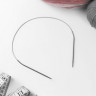 Спицы круговые, для вязания, с металлическим тросом, d = 2,5 мм, 40 см