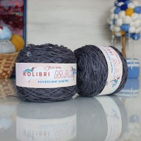 Колибри макси королевские пайетки - 161 (серый с прозрачными пайетками)