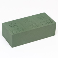 Губка флористическая для живых цветов «UPAK LAND» 22,5 Х 10,5 Х 7 см (20 шт.)