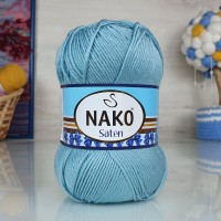 Saten 100гр. (Nako) - 10482 (пыл.бирюза)