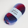 Пряжа "Adore Dream" 100% акрил антипиллинг 280м/100г (1075 вишня-т.синий-голубой)