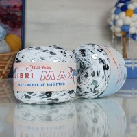 Колибри макси королевские пайетки - 014 (белый с темн.серебряными пайетками)