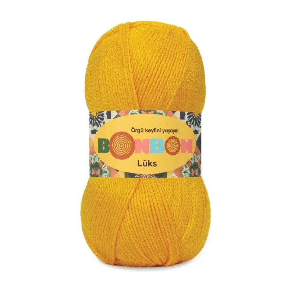 Пряжа Bonbon luks Nako - 98598 (яр.желтый)