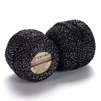 CAMELLIA (YarnArt) - 412 (черн. с серебром)