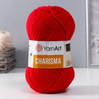 Пряжа "Charisma" 75% шерсть, 25% акрил 200м/100гр (156 красный)