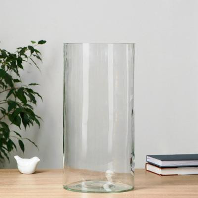 Ваза "Трубка 200" d-20см, h-40 см, v=10,9л (толщина стекла 3,8мм) 2297 прозрачная