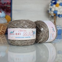 Колибри макси королевские пайетки - 166 (бежевый с прозрачными пайетками)