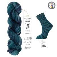 HAPPY FEET (Gazzal) - 3266 (бирюзовый принт)