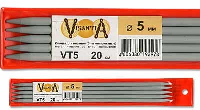 Спицы 5-ти компл. VT5 алюминий с покрытием d 5.0 мм 20 см/5 шт Visantia