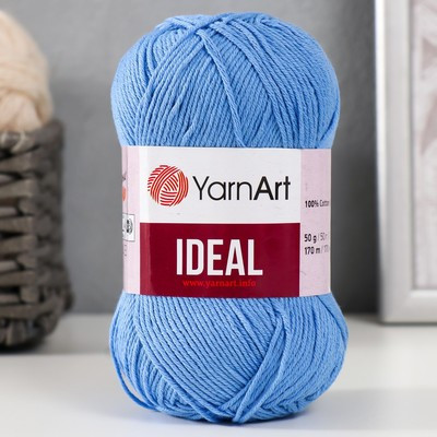 Пряжа "Ideal" 100% хлопок 170м/50гр (239 темн.голубой)