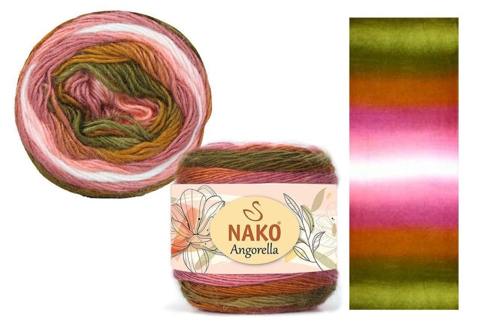 Angorella Nako - 87528 (защит/роз/горчица)