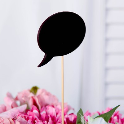 Топпер меловой круглый, 10 х 7 см (10 шт.) Топпер меловой круглый, 10 х 7 см (10 шт.)