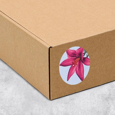 Наклейки на подарки «Счастья», цветы, 9 × 16 см (10 шт.)