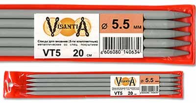 Спицы 5-ти компл. VT5 алюминий с покрытием d 5.5 мм 20 см/5 шт Visantia