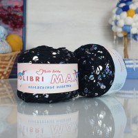 Колибри макси королевские пайетки - 006 (черный с голографическими пайет.)