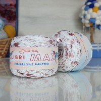 Колибри макси королевские пайетки - 017 (белый с розовыми матовыми пайет.)