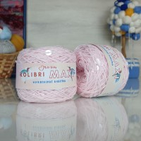 Колибри макси королевские пайетки - 170 (розовый с прозрачными пайетками)