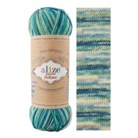 SUPERWASH ARTISAN ALIZE - 9001 (зел. бирюза принт)