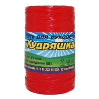 Нить для рукоделия "Кудряшка" "500гр." - 052 (алый)