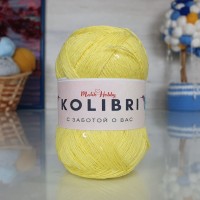 Kolibri с пайетками - 094 (лимон с прозр.пайет)