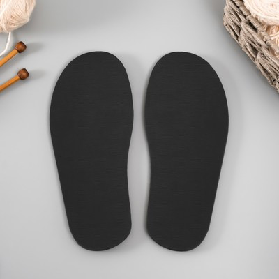 Подошва для вязания обуви "Эва" размер "38", толщина 7 (±0,5) мм, чёрный