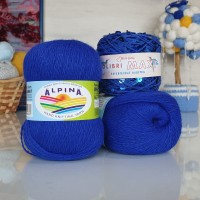 Набор Пух кролика + пайетки - 35 (207+194) (василек с блестящими пайетками)