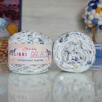 Колибри макси королевские пайетки - 019 (кремовый с голографич.пайет.)