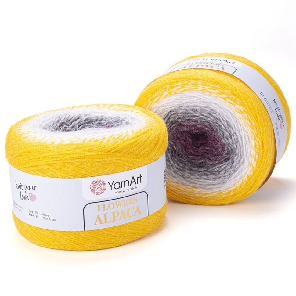 Flowers Alpaca YarArt - 403 (желтый)