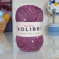 Kolibri с пайетками - 096 (сух.роза с розов.пайет)