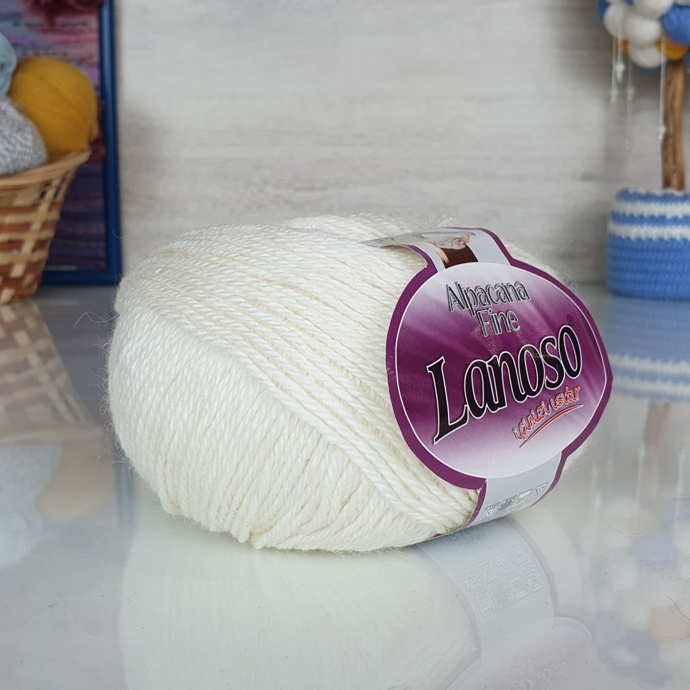 Alpacana fine Lanoso - 955 (белый)