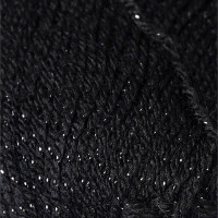 Пряжа &quot;Sal sim&quot; 95% акрил, 5% металлик 460м/100гр (60 черный)