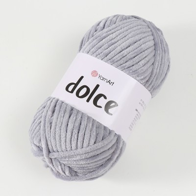 Пряжа "Dolce" 100% микрополиэстер 120м/100гр (782 св.серый)