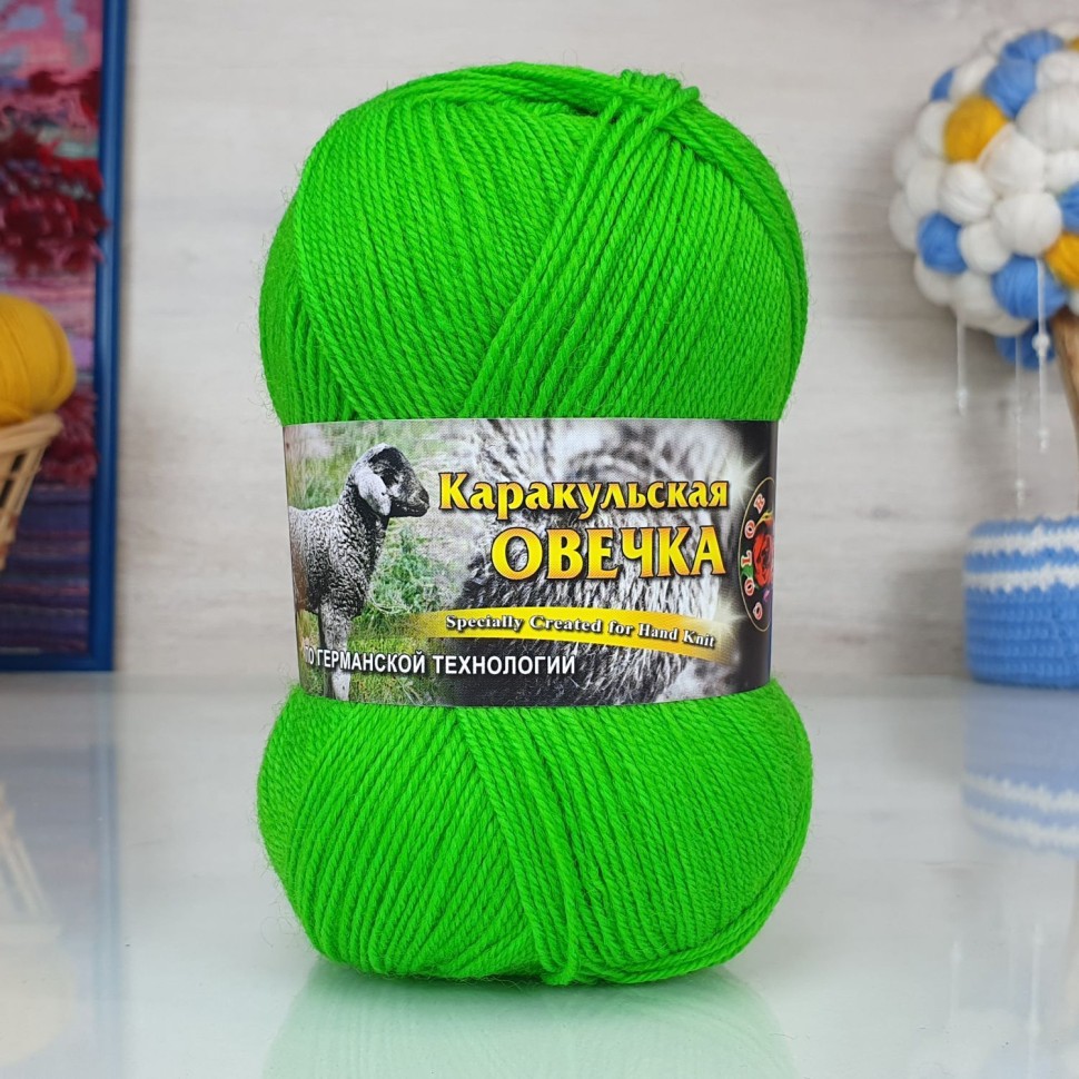 Каракульская ОВЕЧКА (Колор-сити) - 2450 (яр.зеленый)