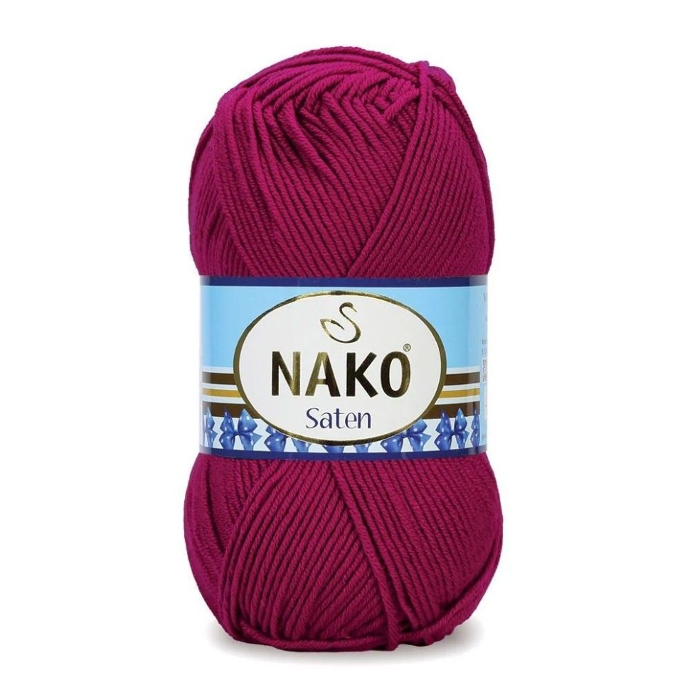Saten 100гр. (Nako) - 13925 (тем.мальва)