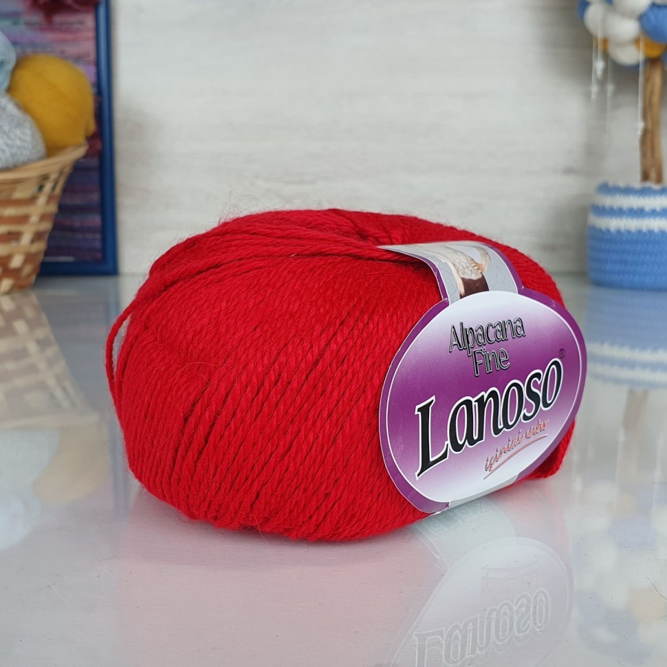 Alpacana fine Lanoso - 956 (алый)
