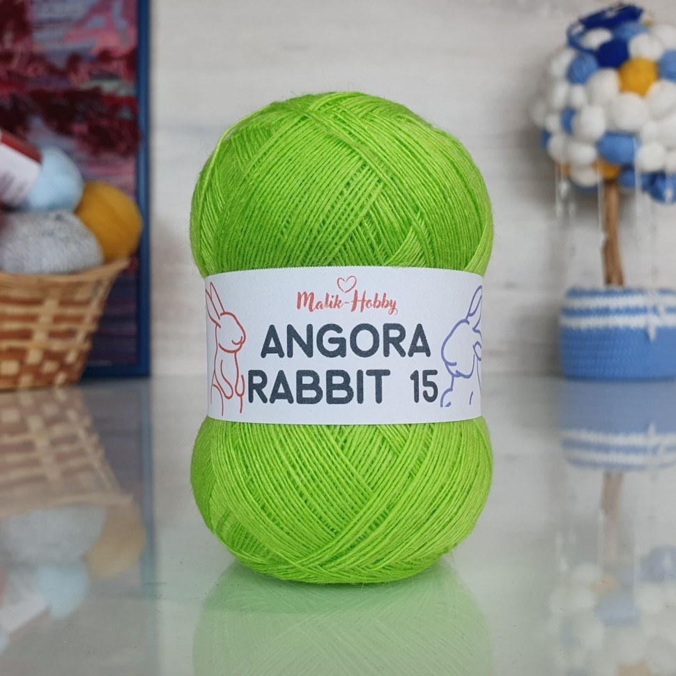 Angora Rabbit 15 - 097 (салат неон)
