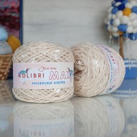 Колибри макси королевские пайетки - 175 (св.бежевый с прозрачными пайетками)