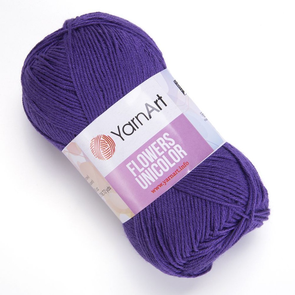 Flowers Unicolor YarnArt - 751 (фиолетовый)